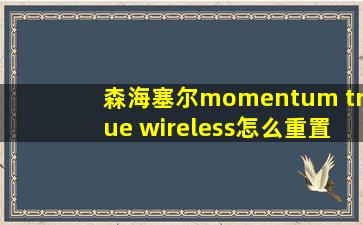 森海塞尔momentum true wireless怎么重置